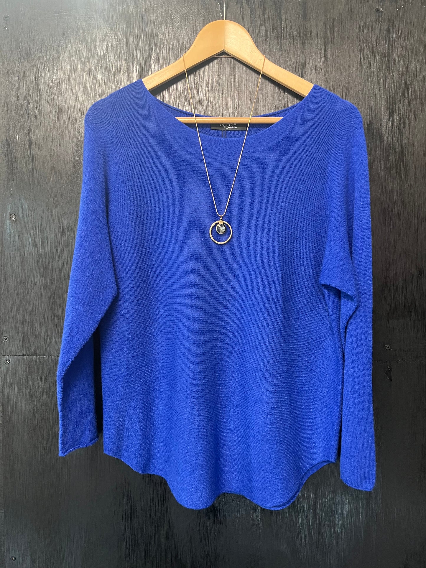 Beautiful soft knit jumper with necklace