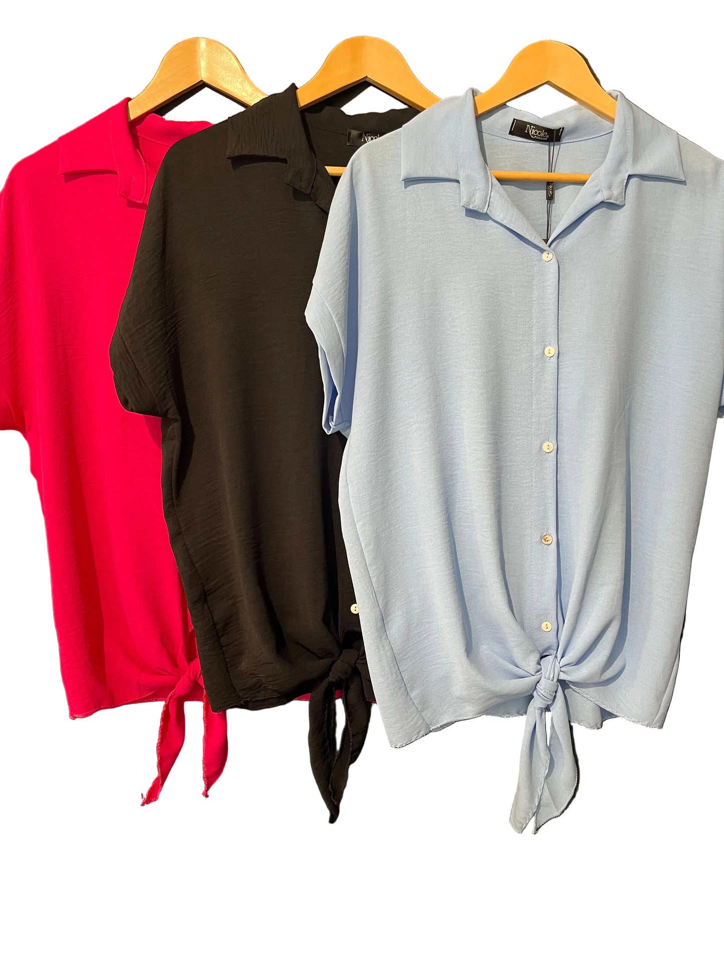 Tie Hem button front shirt