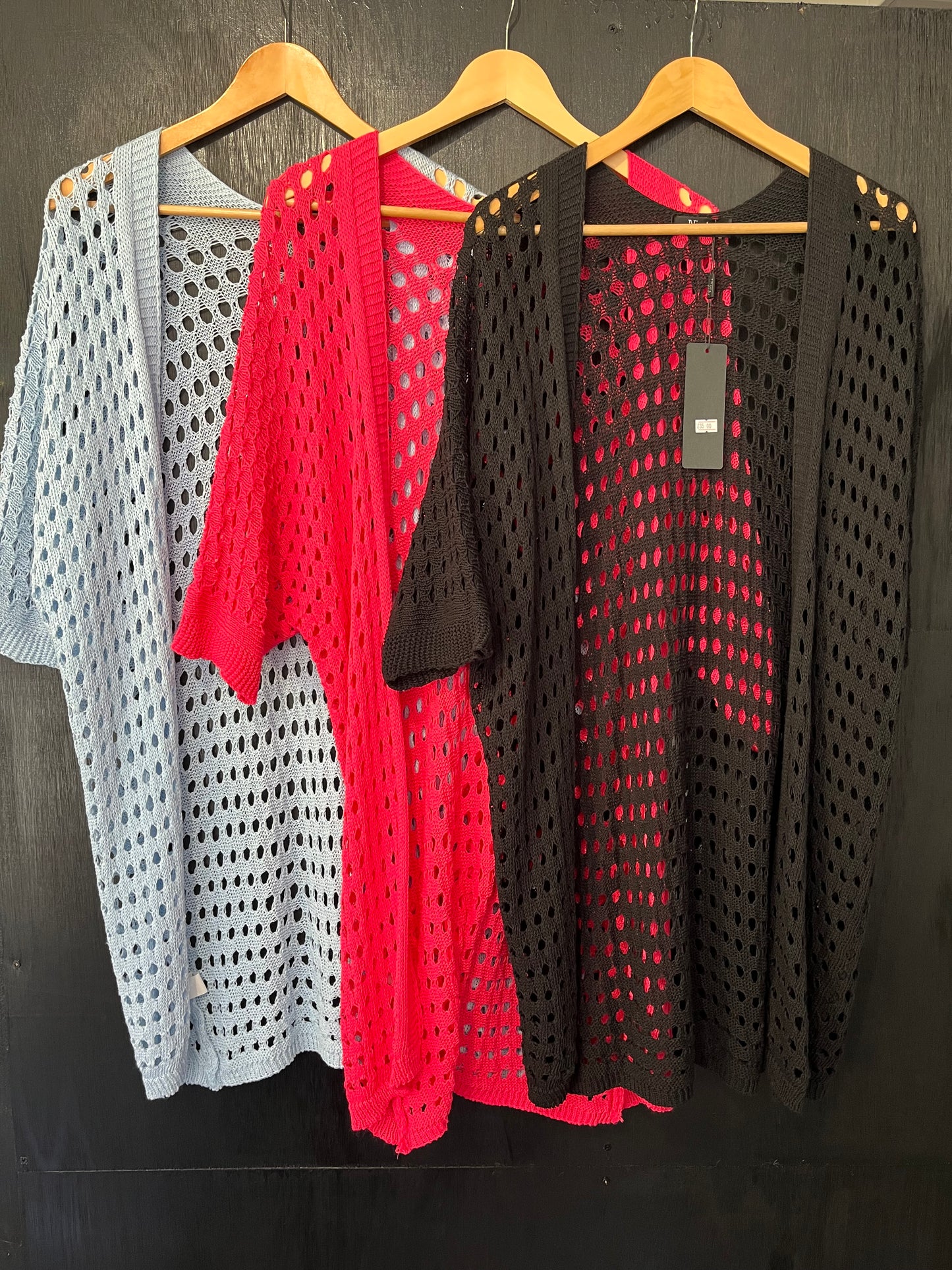 long line cotton crochet cardigan cover up