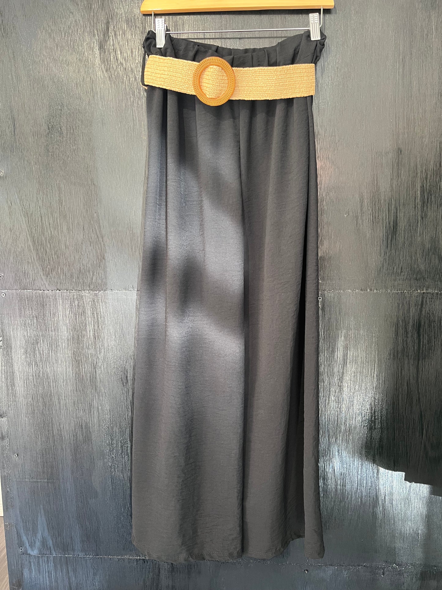 wide leg trouser with Stretch Belt