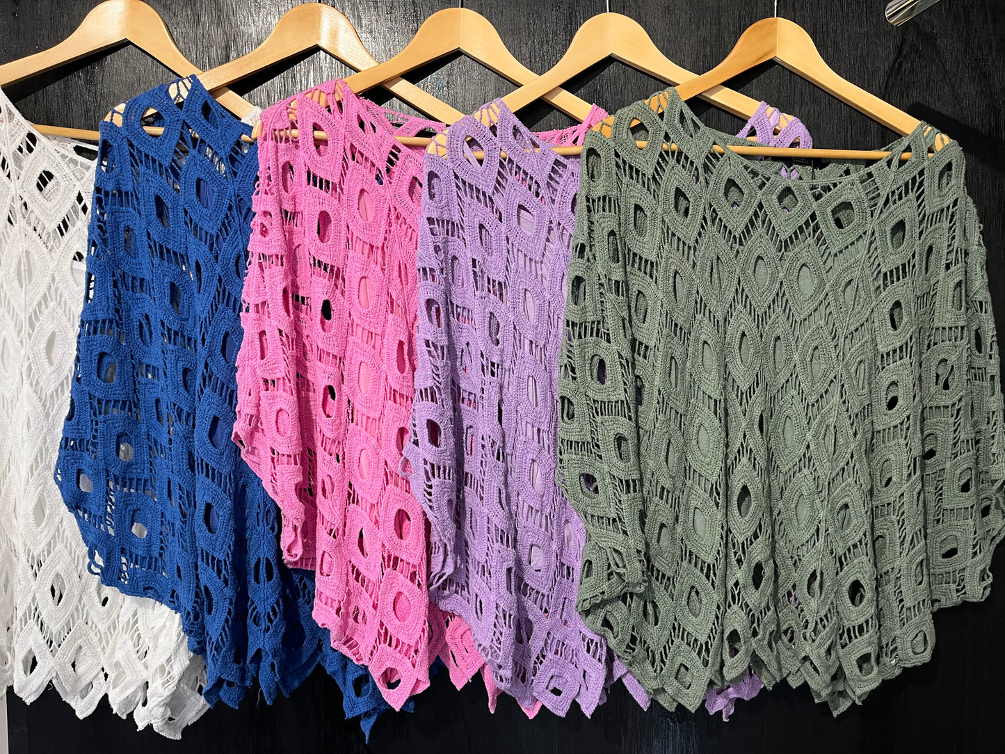 chunky crochet tunic with cami set