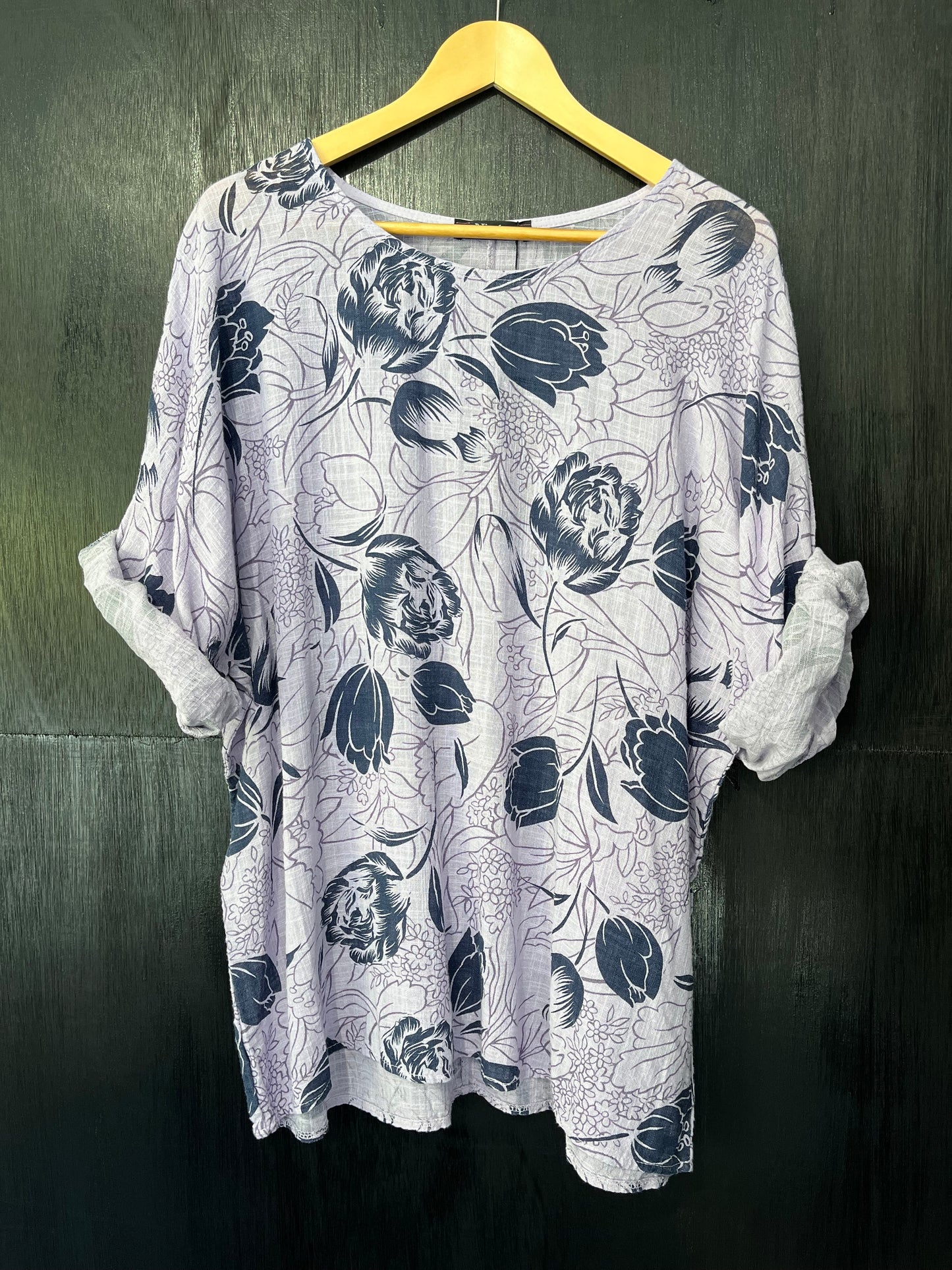 floral print cotton cheese cloth top