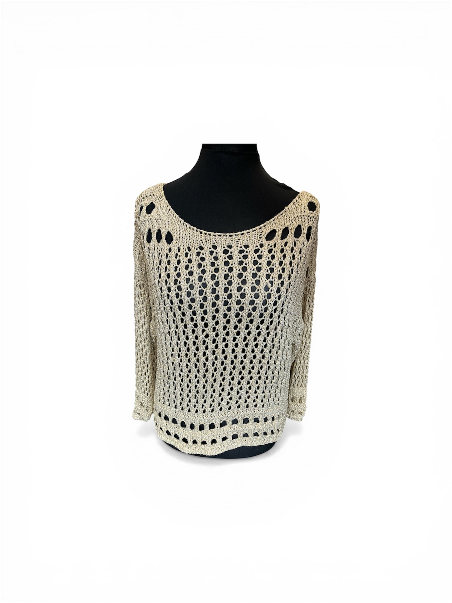light weight lurex crochet top
