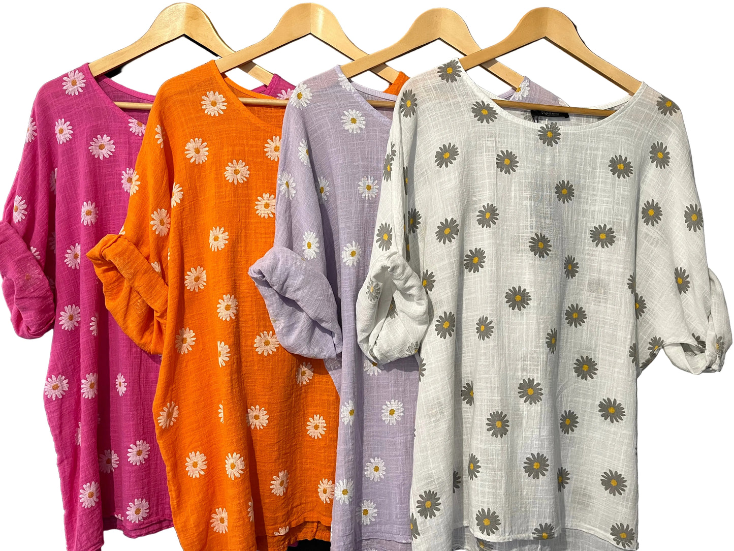 cheese cloth daisy print top