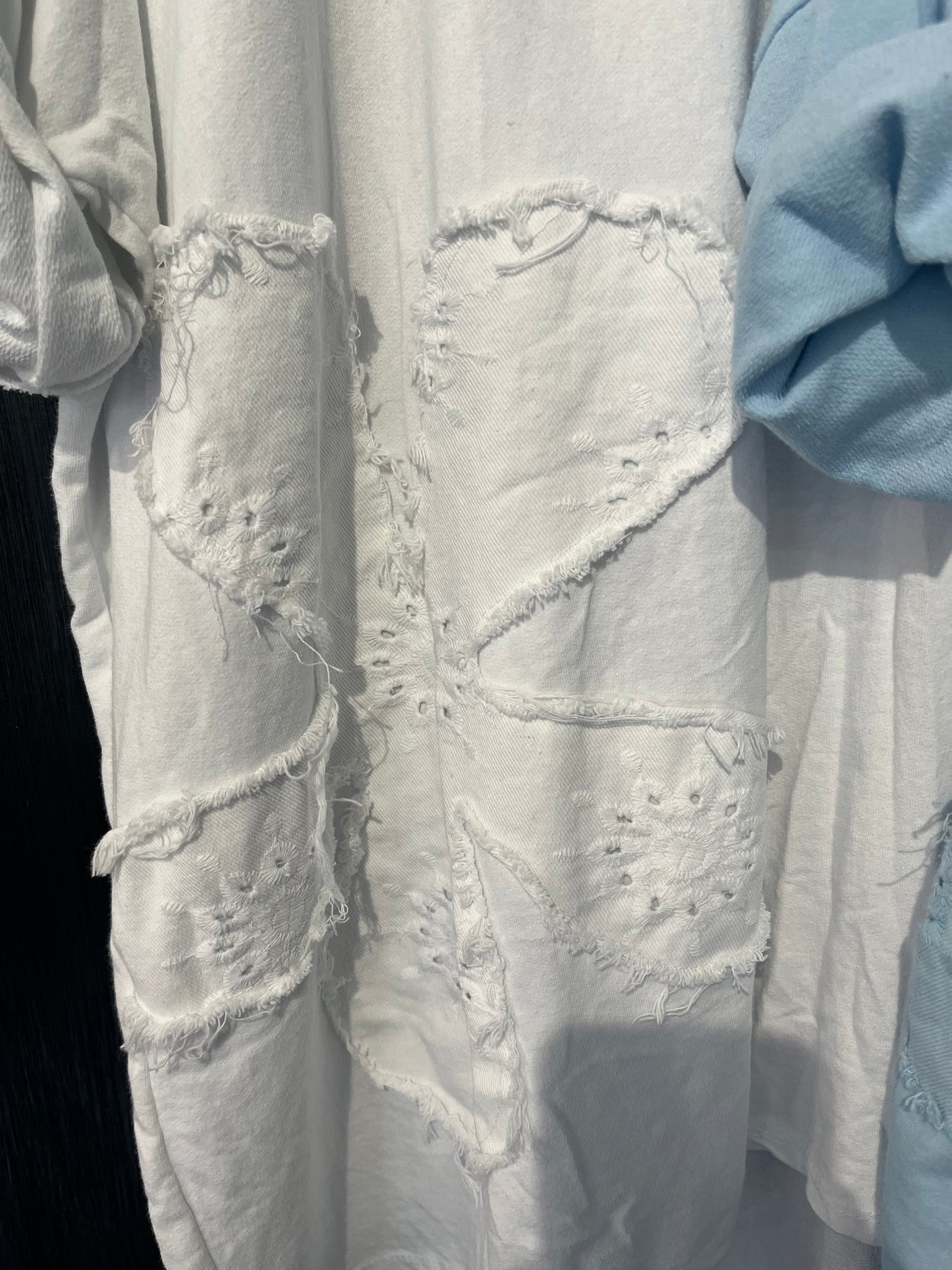 heavy weight cotton flower Appliqué jumper