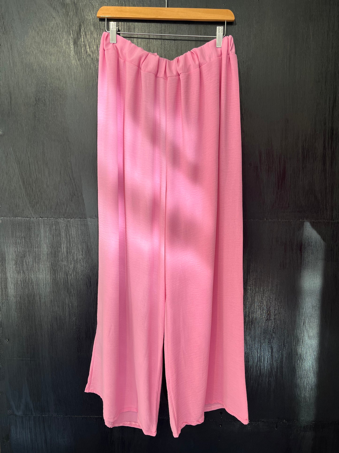 relaxed fit poly viscose trouser