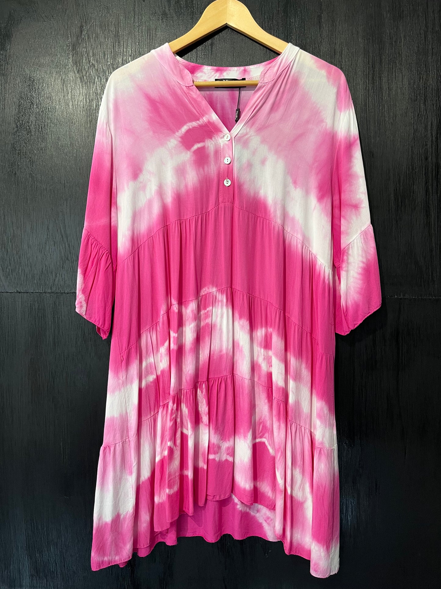 Ladies Tie Dye button front dress