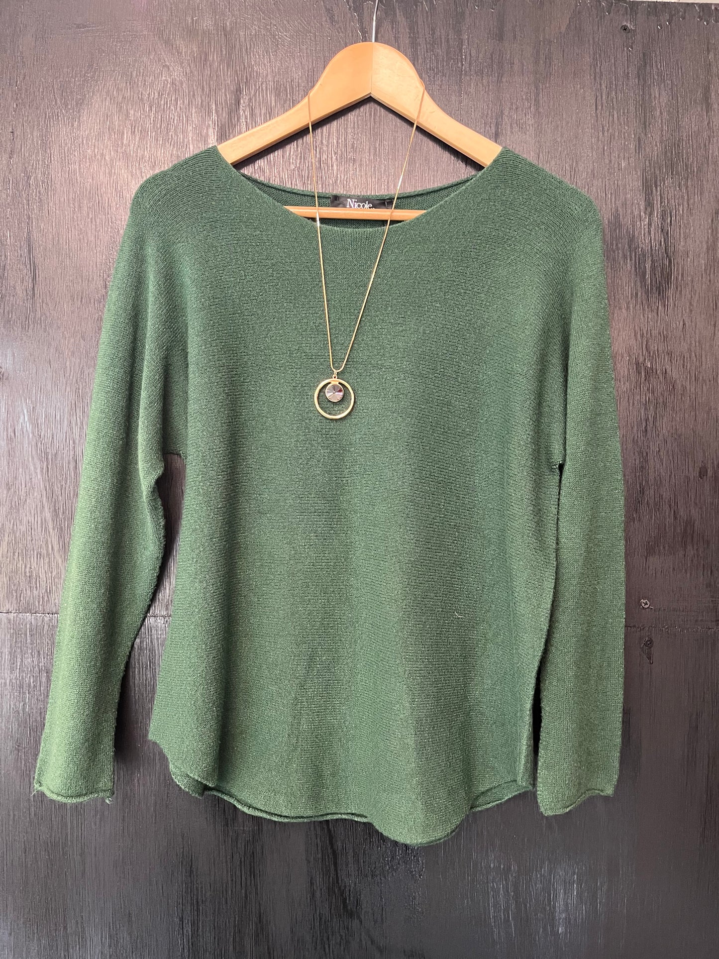 Beautiful soft knit jumper with necklace
