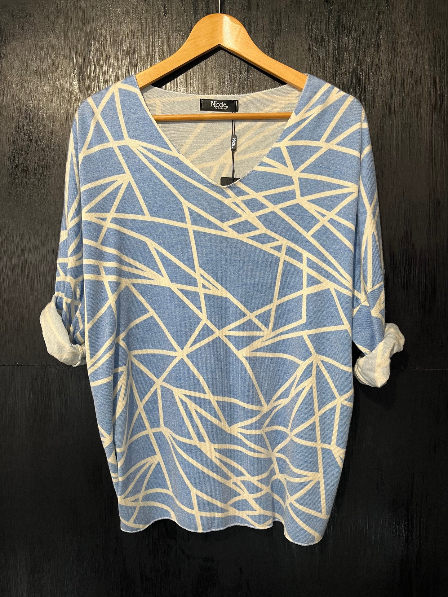geometric light weight knit Jumper