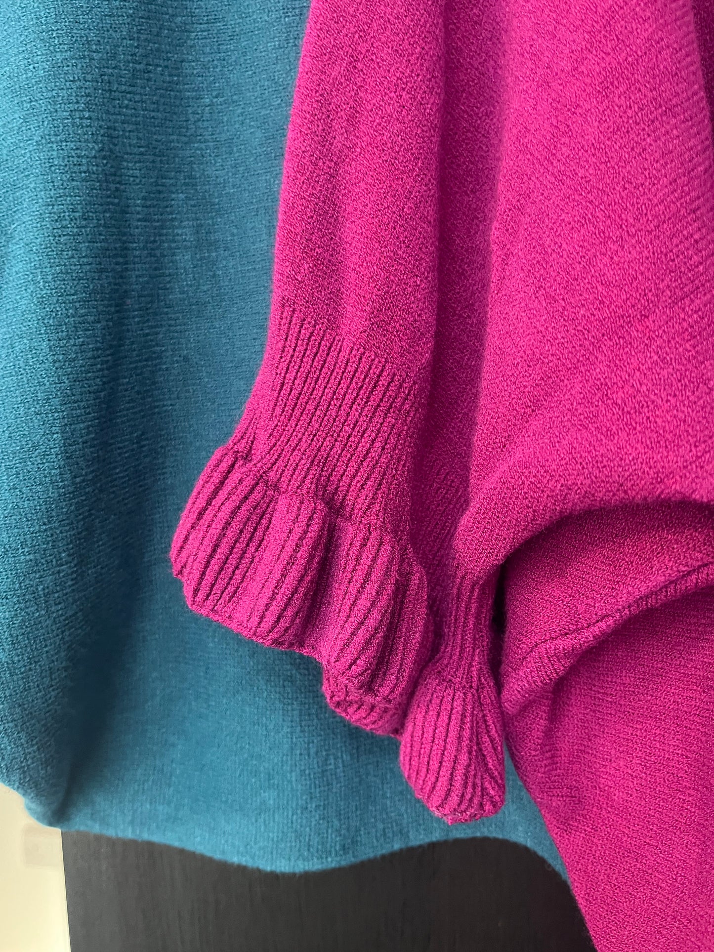Knitted Bat wing Jumper with Ruffle Sleeves
