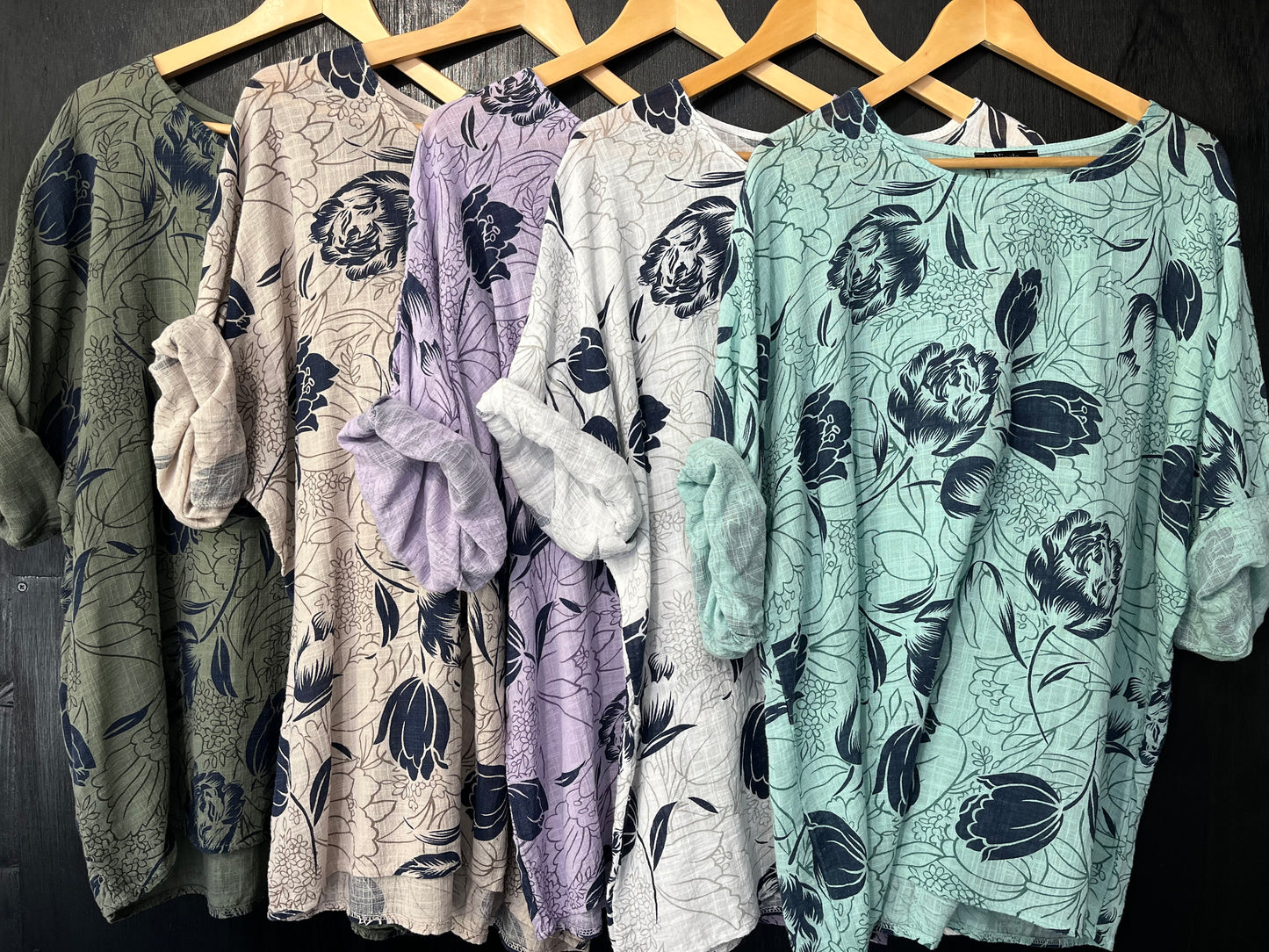 floral print cotton cheese cloth top