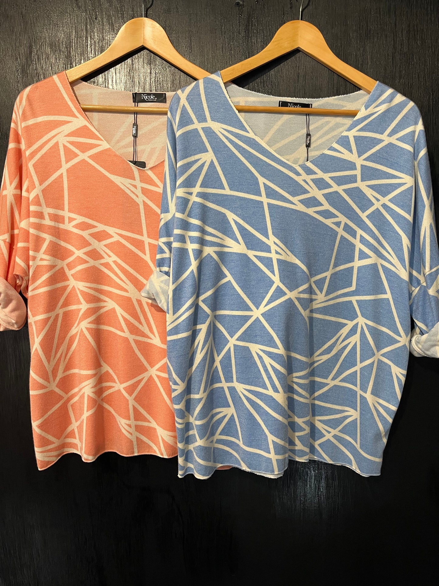 geometric light weight knit Jumper