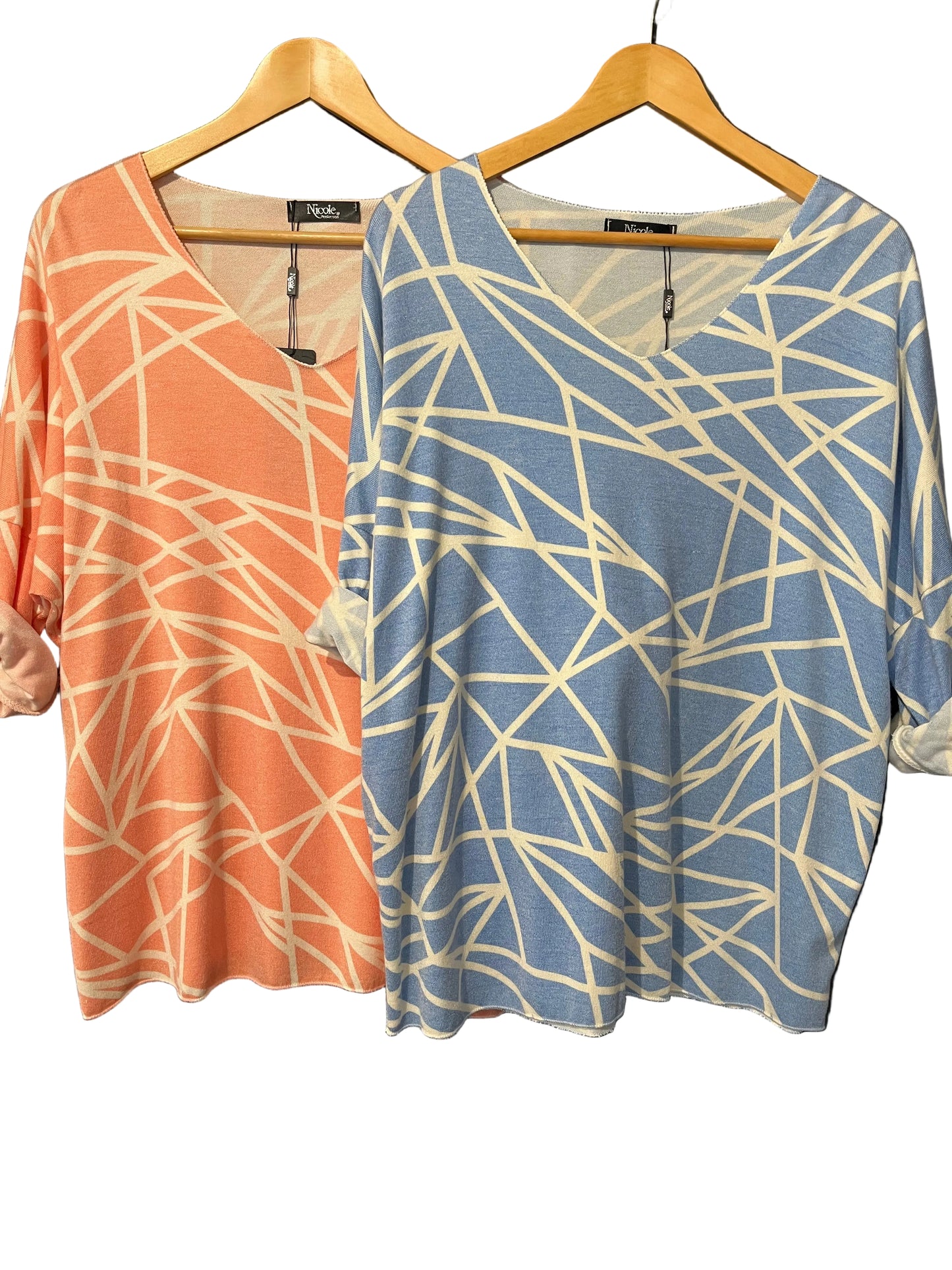 geometric light weight knit Jumper