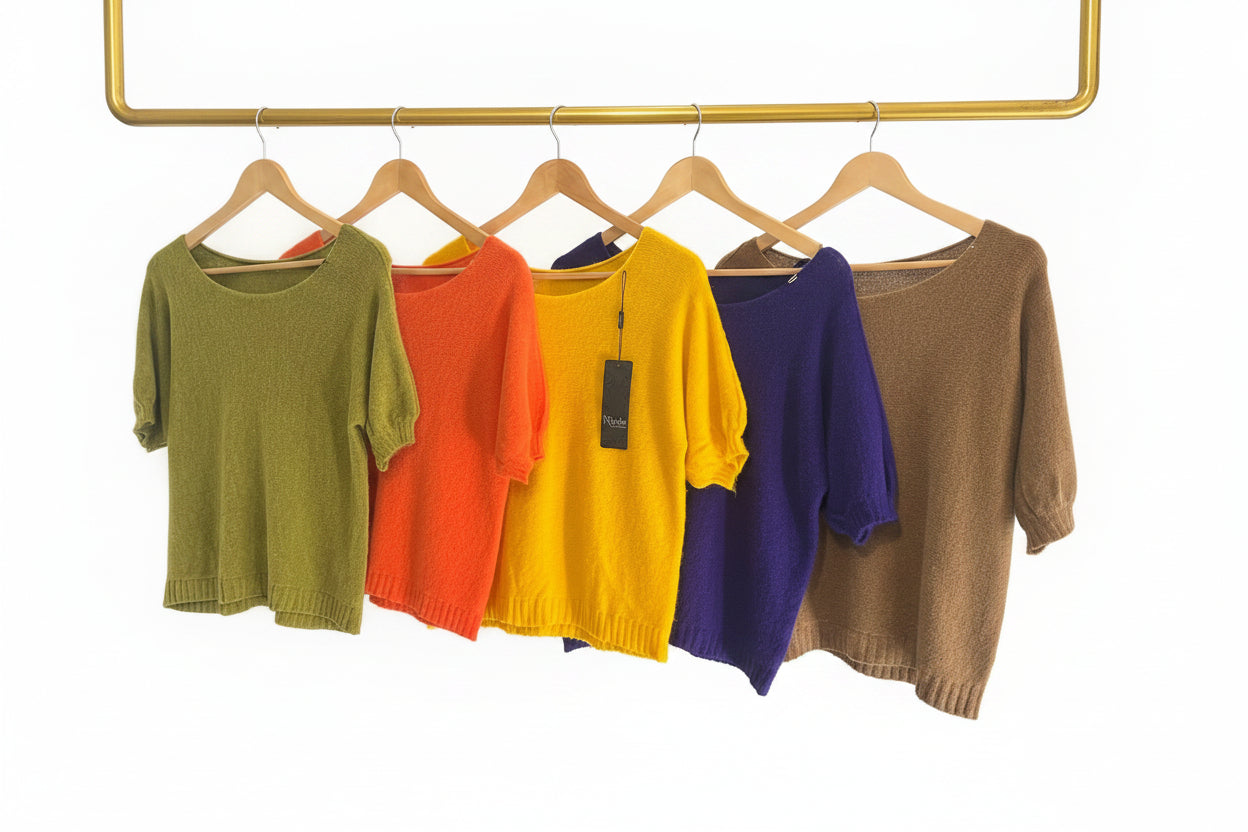 short sleeve soft jumper