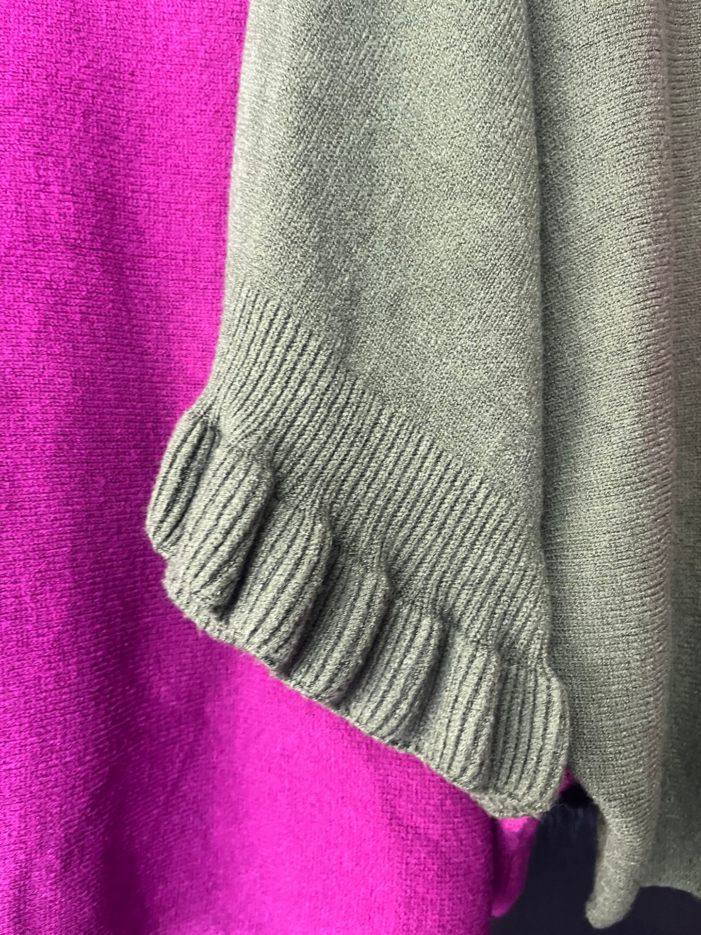 Knitted Bat wing Jumper with Ruffle Sleeves