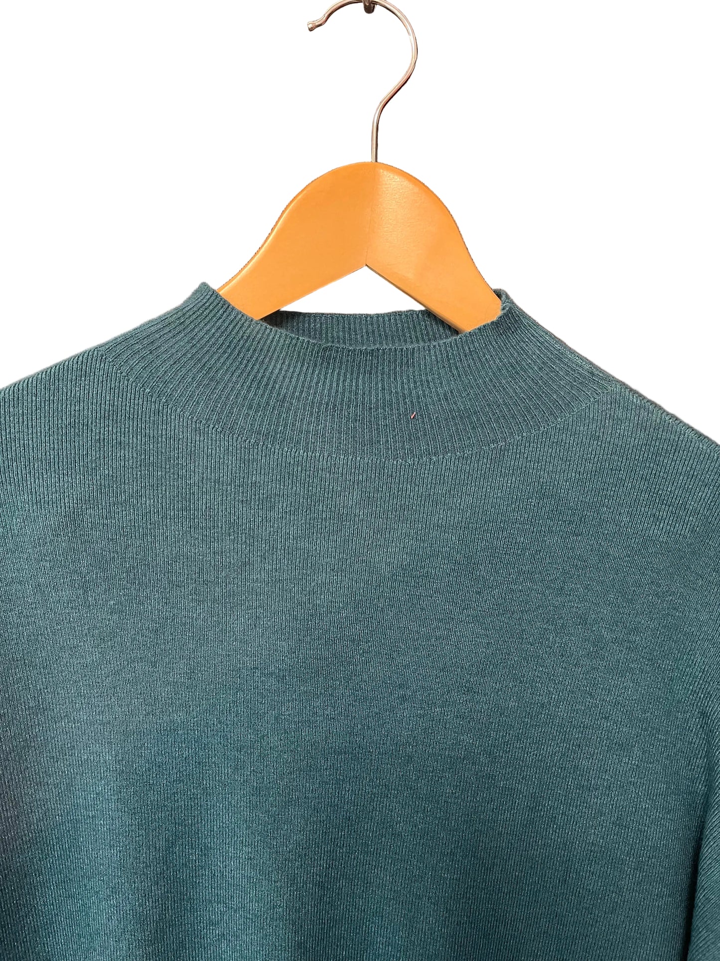 Soft knit high neck side split jumper with matching trousers