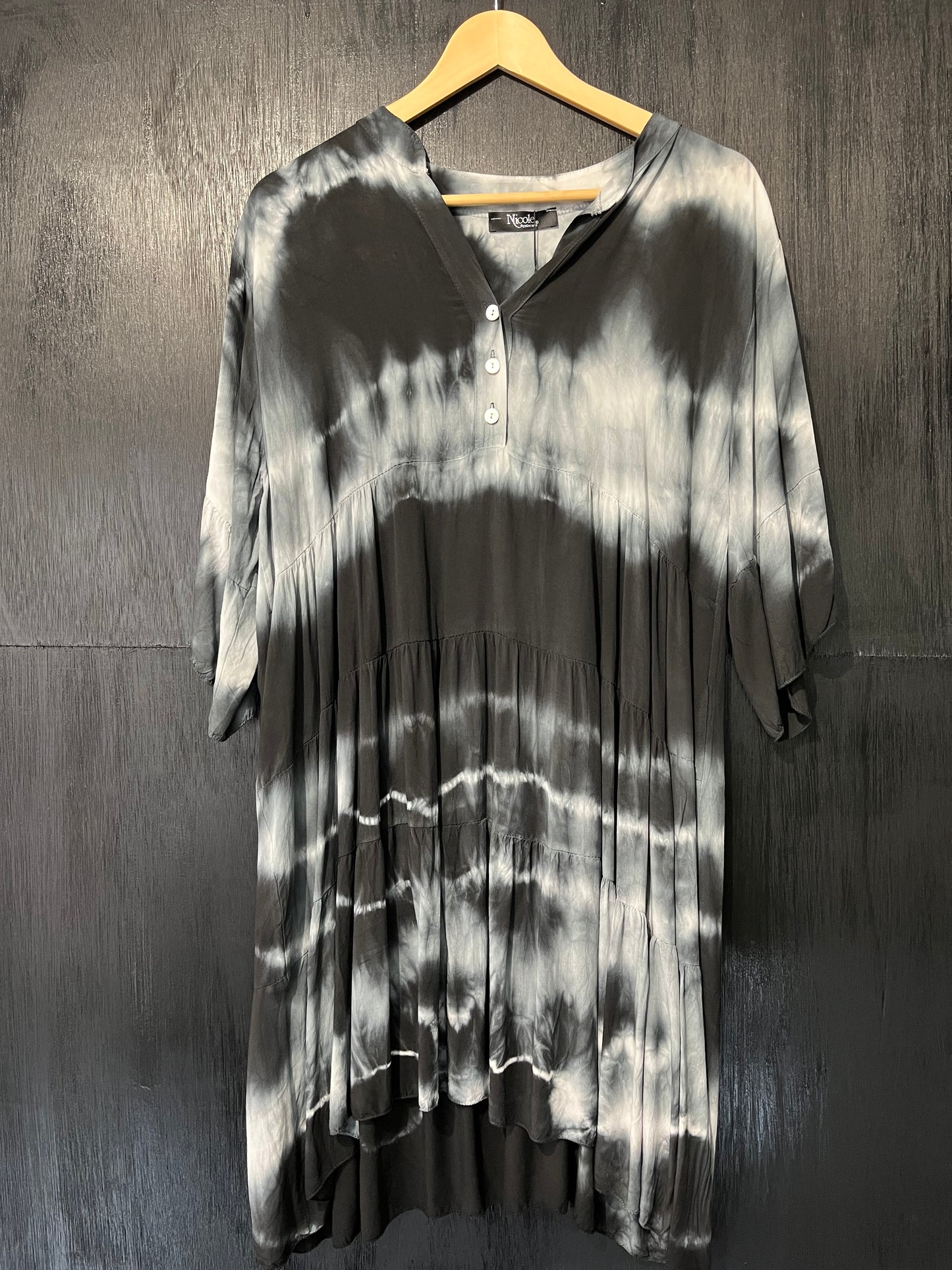 Ladies Tie Dye button front dress