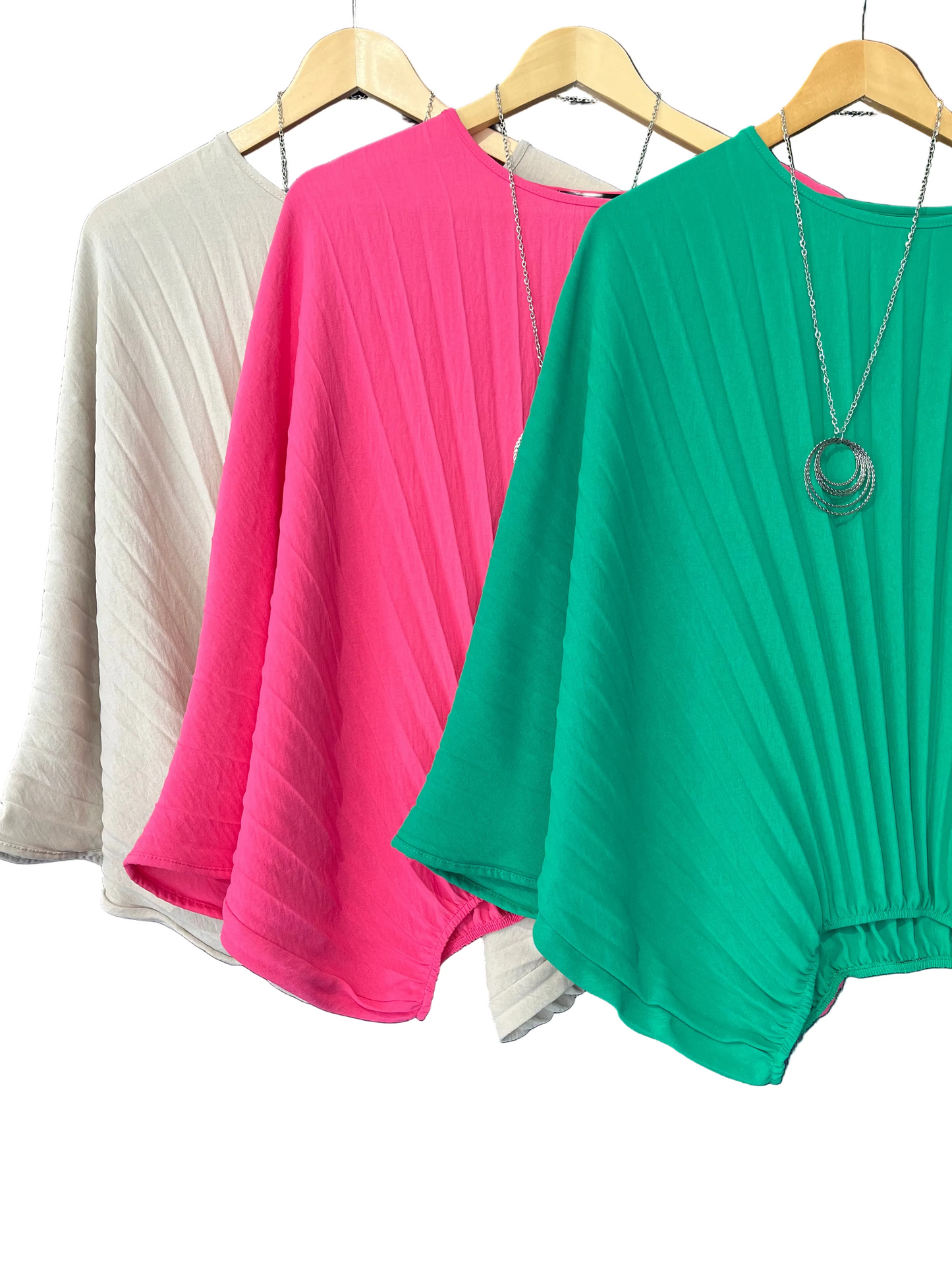 Pleated hem Necklace Top