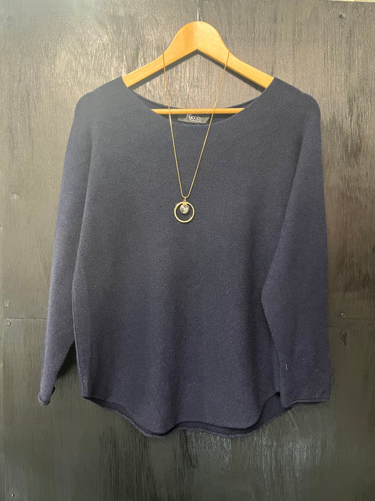 Beautiful soft knit jumper with necklace