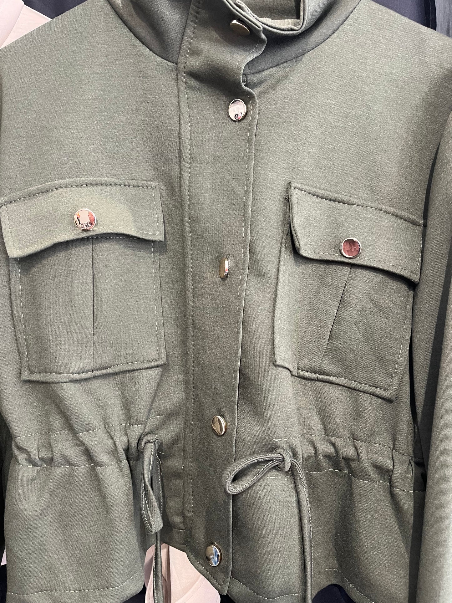 ruch detail gold button crop jacket