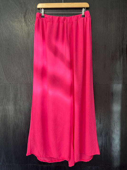 relaxed fit poly viscose trouser