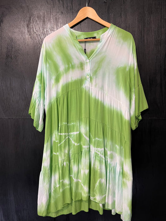 Ladies Tie Dye button front dress