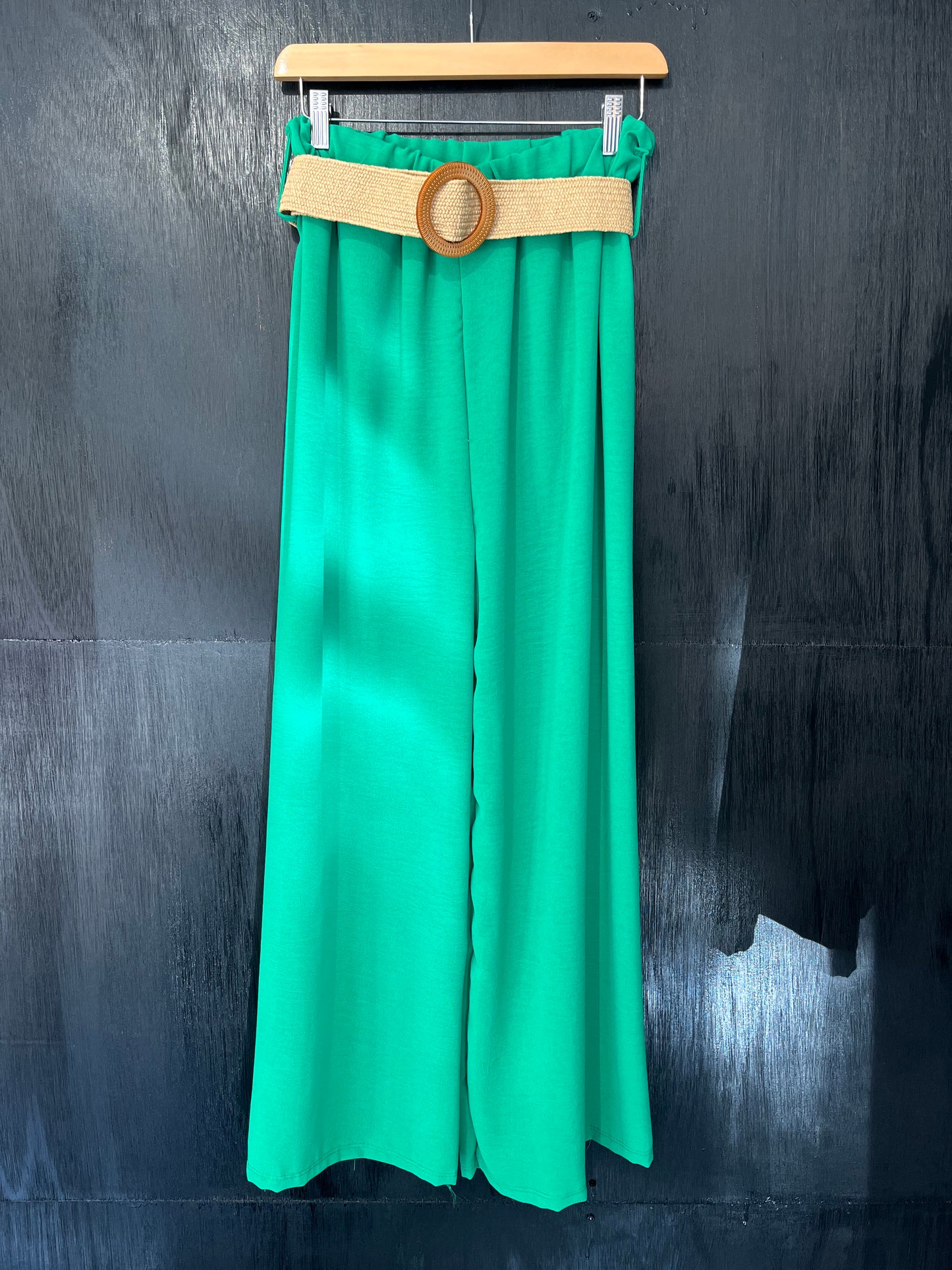 wide leg trouser with Stretch Belt