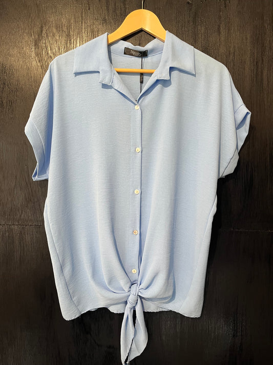 Tie Hem button front shirt