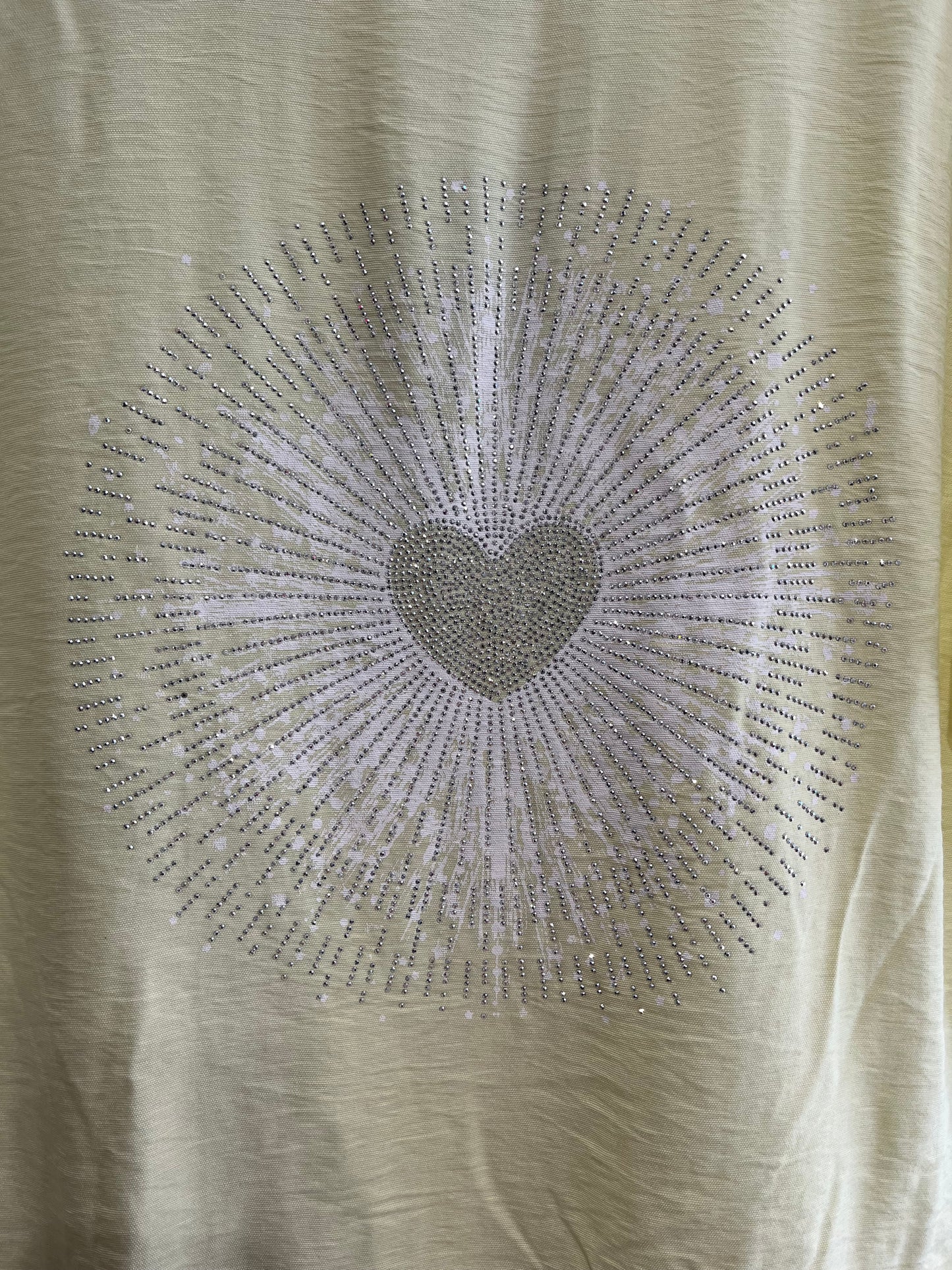 Heart studded heart design print