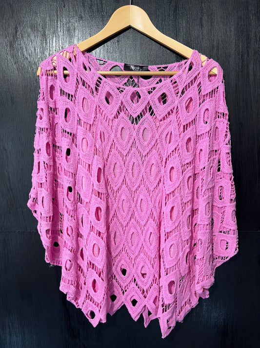 chunky crochet tunic with cami set