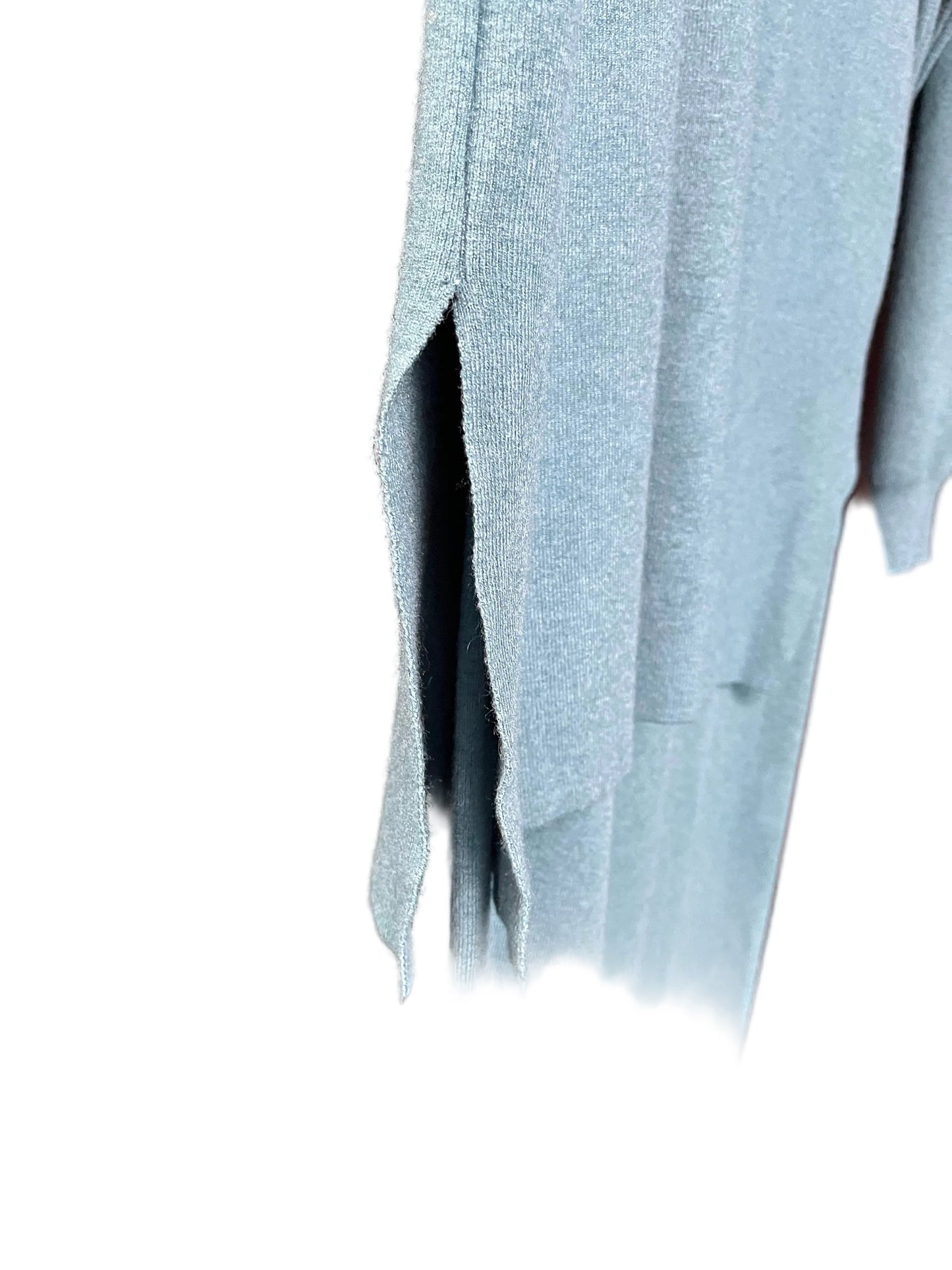 Soft knit high neck side split jumper with matching trousers