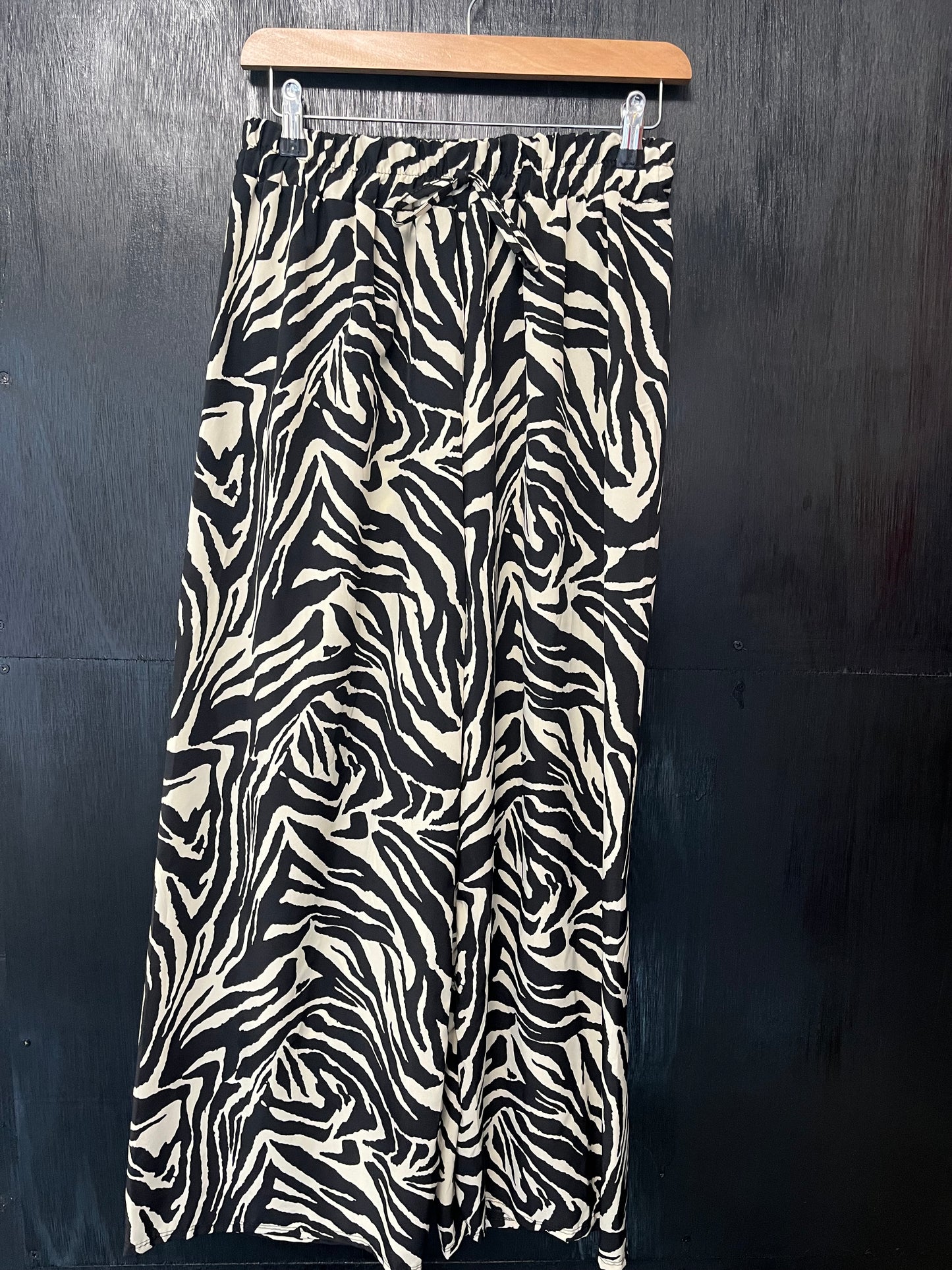 Animal print trousers