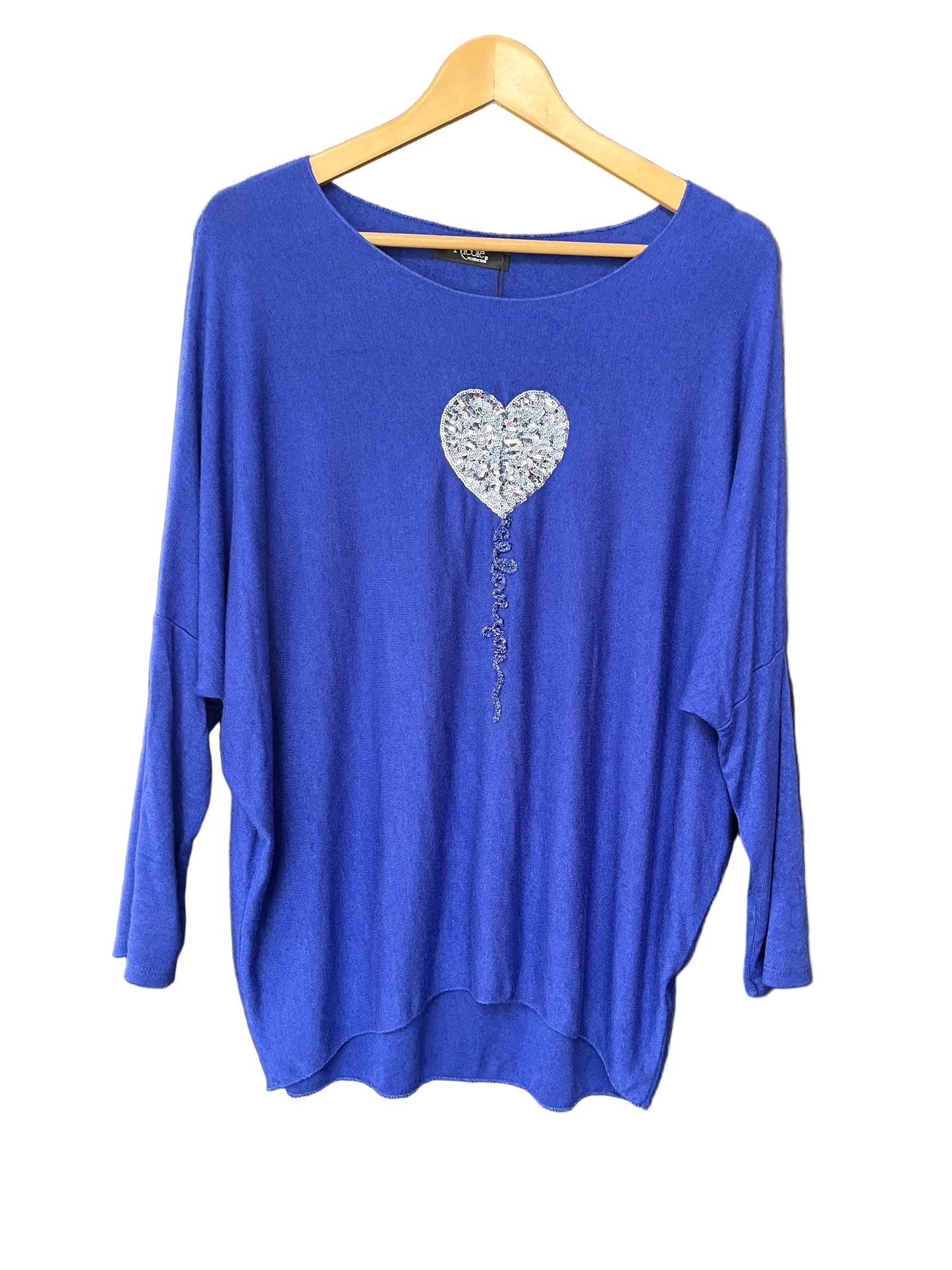 Soft Knit long sleeve jumper with Heart Embellishment design