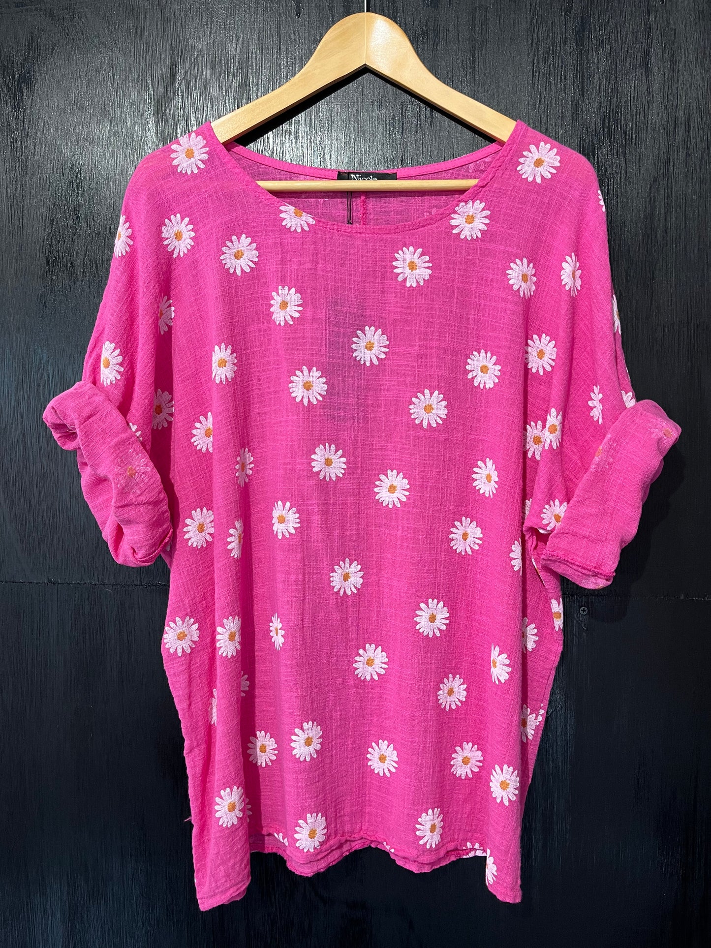 cheese cloth daisy print top