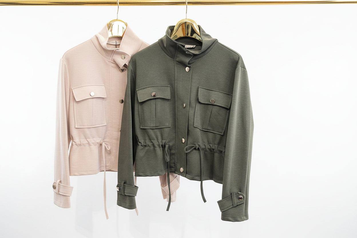 ruch detail gold button crop jacket