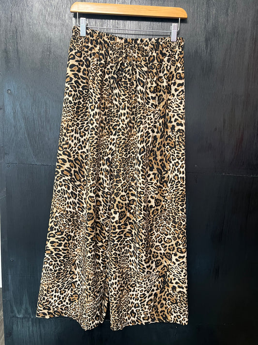 Animal print trousers