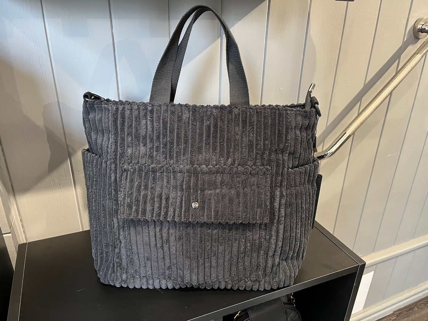 Corduroy tote bag